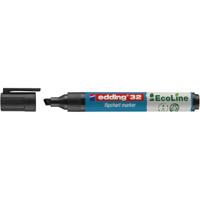 Edding 4-32001 Flipchartmarker 32 EcoLine Beitelpunt 1 - 5 mm Zwart 1 stuk(s) - thumbnail
