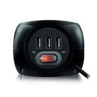 ACT Connectivity Stekkerdoos cube met 3 stopcontacten, USB-A-poorten, 1,5m - thumbnail