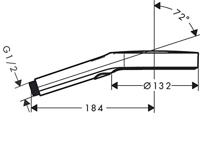 Hansgrohe Handdouche Rainfinity 130 3jet Mat Wit - thumbnail