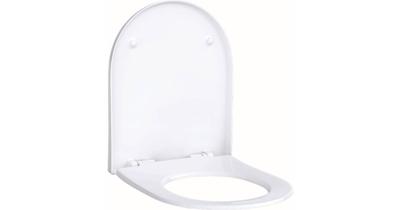 Geberit Acanto wczitting slim wrap over antibacterieel scharnieren verchroomd wit 500604012