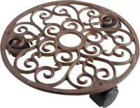 Esschert Design plantentrolley rond gietijzer 29,3 cm - thumbnail