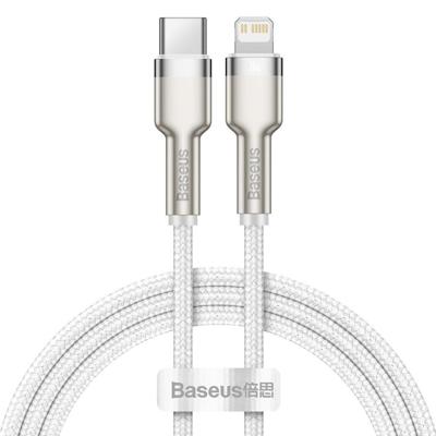 USB-C-Kabel zu Lightning Baseus Cafule, White, Power Delivery, 20W, 1m (wit)