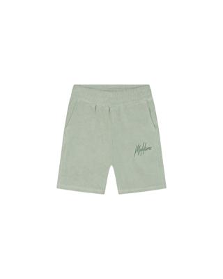 Malelions Zomer short jongens - agave groen - Signature - towelling