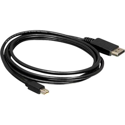 Delock 82699 DisplayPort-kabel Mini-displayport / DisplayPort Aansluitkabel Mini DisplayPort-stekker, DisplayPort-stekker 3 m Zwart 4K UHD, Vergulde