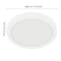 Eglo PlafonnièreZigbee Fueva-Z RVS - Ø 28,5cm - 98845 - thumbnail