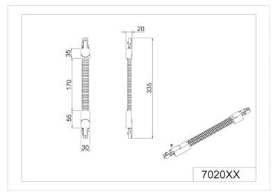 Trio 2-fase flex verbinderDuoline zwart - 702032