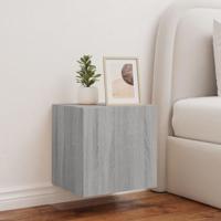 Tv-wandmeubel met LED-verlichting 40,5x35x40 cm grijs sonoma - thumbnail