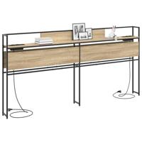 Opberghoofdbord met hoofdeinde met opslag Sonoma eiken 180 cm Bewerkt hout - thumbnail