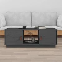 Salontafel 100x50x35 cm massief grenenhout grijs - thumbnail