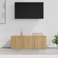 vidaXL Tv-meubel 80x34x30 cm spaanplaat sonoma eikenkleurig - thumbnail