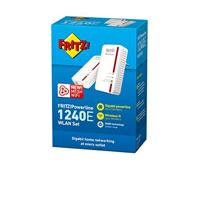 AVM FRITZ!Powerline 1240E/1000E WLAN-set (1200 Mbit/s, WLAN-toegangspunt, ideaal voor media-streaming of NAS-verbindingen, internationale versie), ethernet, wit - thumbnail