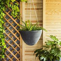 Hangende Bloempot Antraciet Ø33cm - thumbnail