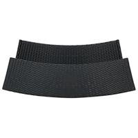 Tuinbartafel 120x55x110 cm poly rattan zwart - thumbnail