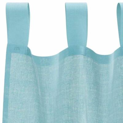 Gordijnen voile met lussen 2 st 140x175 cm turkoois