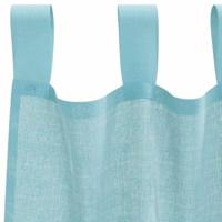 Gordijnen voile met lussen 2 st 140x175 cm turkoois - thumbnail