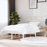 Bedframe massief grenenhout wit 120x200 cm - thumbnail