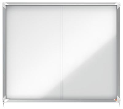 Nobo Premium Plus binnenvitrine, schuifdeuren met hoekslot, magnetisch, 15 x A4