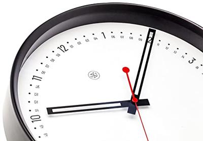 NeXtime NX-7358 Wandklok NXt Sweden Dia 30cm Kunststof Zwart NeXtime NX-7358 Wandklok NXt Sweden Dia 30cm Kunststof Zwart