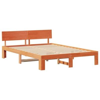 Bedframe Wasbruin 160 x 200 cm Massief grenenhout