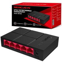 MERCUSYS 5-poorts 10/100/1000Mbps desktop Ethernet-switch/hub, Ethernet-splitter, bespaart stroom tot 82%, Plug & Play, geen configuratie vereist (MS105G) - thumbnail