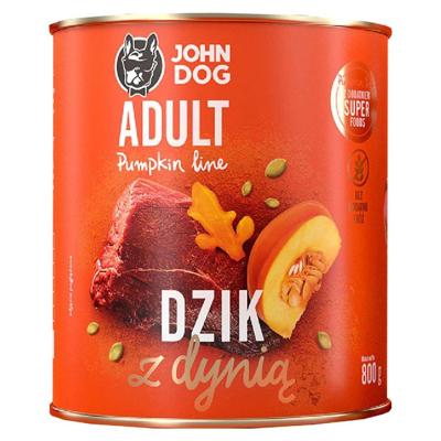 JOHN DOG Pumpkin Line Wild boar with pumpkin - natvoer voor honden - 800g