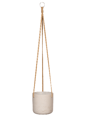 Rough Eco-line hangende bloempot XXS 11x10 cm Charlie lichtgrijs