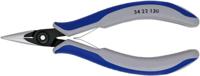 Knipex 34 22 130 Platte rondbektang Elektronica en fijnmechanica Recht Chroom-vanadium kogellagerstaal 135 mm - thumbnail