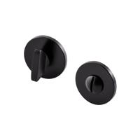 Hardbrass Shuffle toilet-/badkamersluitingrond 5mm - zwart - thumbnail