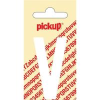 Plakletter Nobel Sticker witte letter V Pickup - Pickup - thumbnail