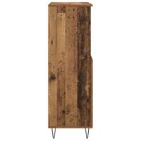 Highboard met plank met opslag met de deur Bruin 60 x 36 x 110 cm Bewerkt hout - thumbnail