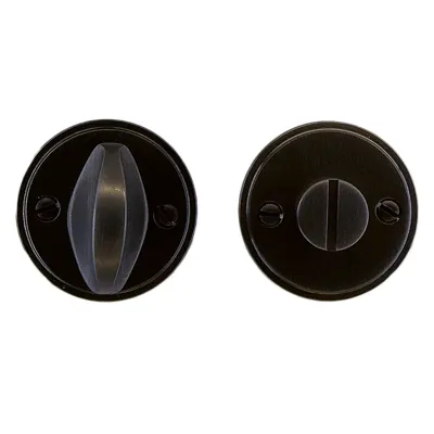 Hdd Pro WC Garnituur Rond Retro 48 Mm Plat Carbon Black