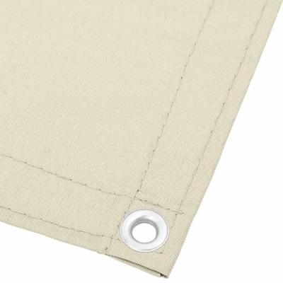 Balkonscherm 120x700 cm 100% oxford polyester crmekleurig