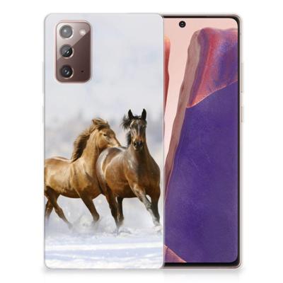 Samsung Note 20 | TPU Hoesje | Paarden
