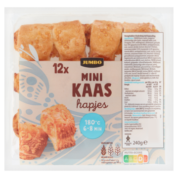 Jumbo Mini Kaashapjes 12 Stuks