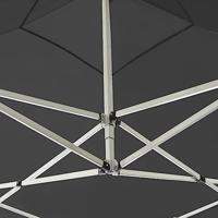 Partytent inklapbaar met wanden 3x3 m aluminium antraciet - thumbnail