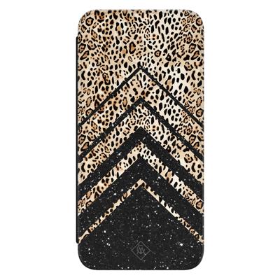 Samsung Galaxy A54 flipcase - Luipaard chevron