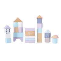 Jipy Houten Blokken 26-delig Paars/Blauw - thumbnail