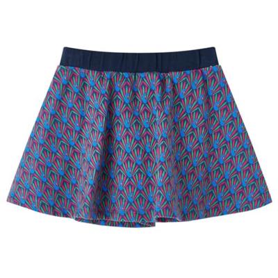 Kinderrok pauwenprint 128 marineblauw Kinderrok pauwenprint 128 marineblauw