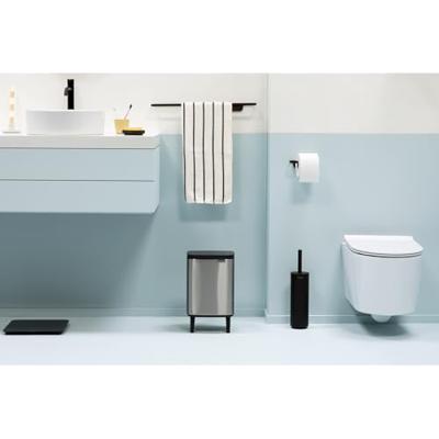 Brabantia Bo hi afvalemmer 7 liter met kunststof binnenemmer matt steel fingerprint proof - thumbnail