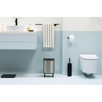 Brabantia Bo hi afvalemmer 7 liter met kunststof binnenemmer matt steel fingerprint proof - thumbnail