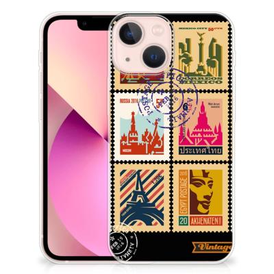 iPhone 13 mini | Silliconen Back Cover | Postzegels