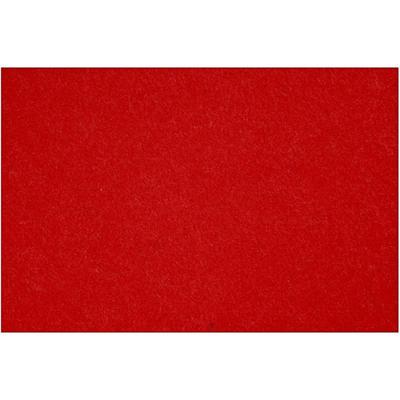 Creativ Company Hobbyvilt, vel 42x60 cm, dikte 3 mm, rood, 1 vel - thumbnail