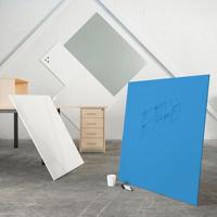 Rocada Whiteboard 6419R (b x h) 75 cm x 55 cm Wit (RAL 9003) Kunststof coating Incl. opbergbakje, Horizontaal- of verticaalformaat - thumbnail