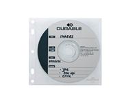 Durable 523919 CD/DVD-ordnerhoes 2 CDs/DVDs/Blu-rays Transparant, Wit Polypropyleen 10 stuk(s) - thumbnail