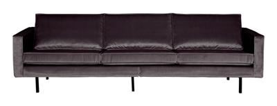 WOOOD Bank 3-zits 'Rodeo' Velvet, kleur Antraciet