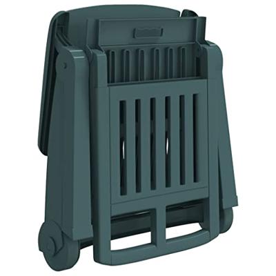 Ligbed met wielen inklapbaar PP groen Ligbed met wielen inklapbaar PP groen