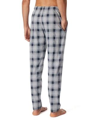 Schiesser pyjamabroek jersey grijs met ruitje