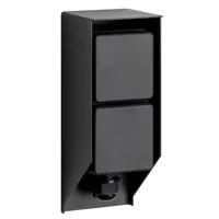 Tuinstopcontact Double Wall buitenstopcontact zwart - thumbnail