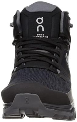 ON Cloudrock 2 Waterproof Dames Hoge Wandelschoen Black | Eclipse 37,5