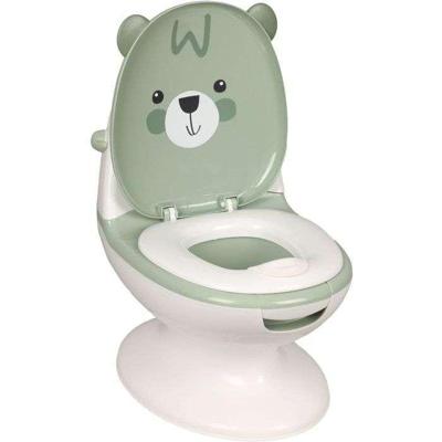 Mini babytoilet - BAMBISOL - Teddybeer - Amandelgroen